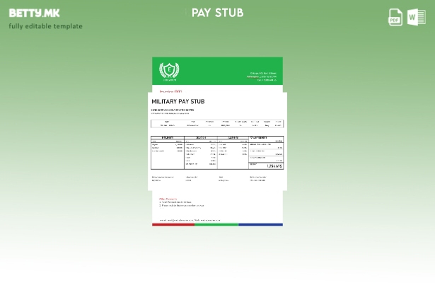 модерен стил Воен шаблон за ексел шаблон